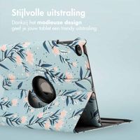 imoshion 360° Draaibare Design Bookcase iPad 6 (2018) / iPad 5 (2017) / Air 2 (2014) / Air 1 (2013)- Flowers