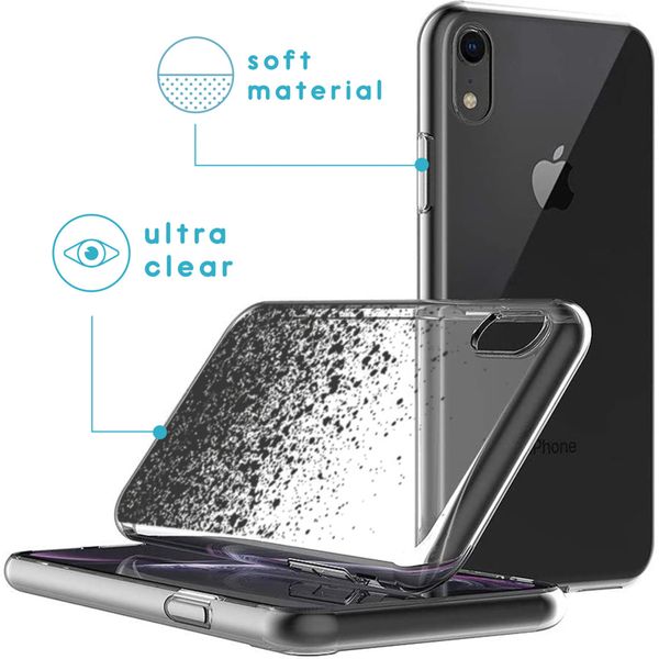 imoshion Design hoesje Apple iPhone Xr - Splatter Black