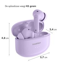 imoshion Aura Pro In-Earbuds - Draadloze oordopjes - Bluetooth draadloze oortjes - Met ANC noise cancelling functie - Lavender Lilac