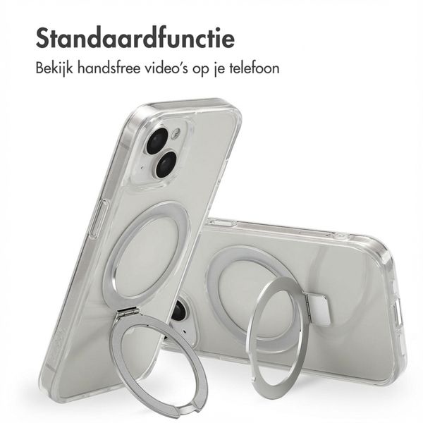 Accezz Ring Stand Backcover met MagSafe Apple iPhone 15 - Transparant