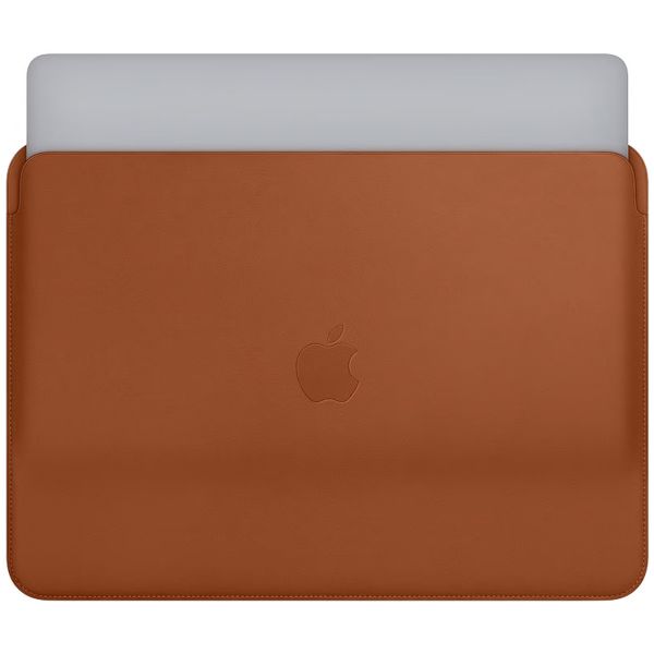 Apple Leather sleeve 13 inch - Saddle Brown