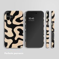 Selencia Vivid Backcover Apple iPhone 16 - Art Wave Black