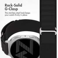 Accezz Nylon Alpine Band Samsung Galaxy Watch 9 (40/44mm) / Watch 8 (40/44mm) / Classic (46mm) - Black