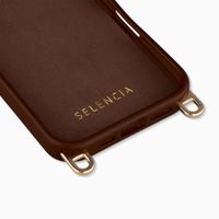 Selencia Rivièra MagSafe Backcover met afneembare haakjes Apple iPhone 17 - Choco Brown