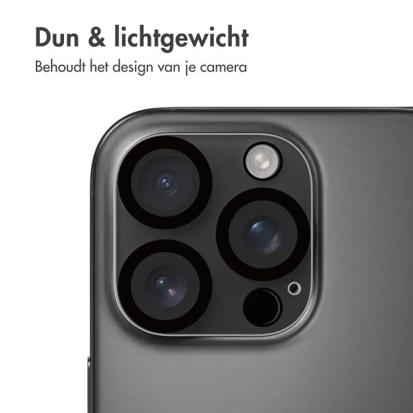 imoshion Camera Protector Glas 2 Pack Apple iPhone 16 Pro / 16 Pro Max - Zwart