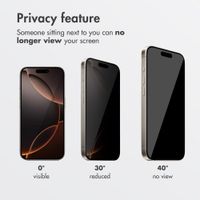 Accezz Privacy Tempered Glass Screen Protector + Applicator Apple iPhone 16 Pro Max