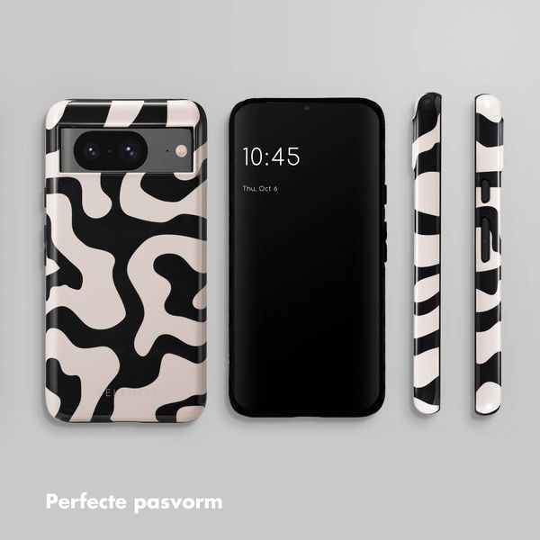 Selencia Vivid Tough Backcover Google Pixel 8 - Art Wave Black