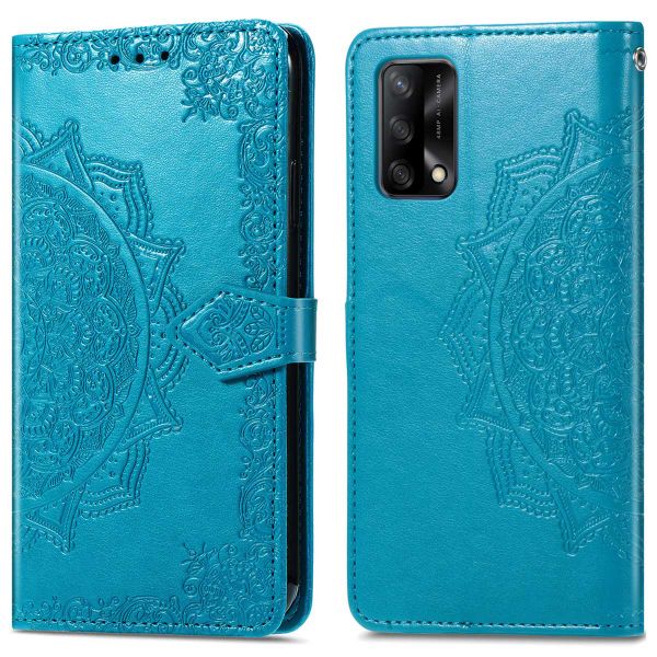 imoshion Mandala Bookcase Oppo A74 (4G) - Turquoise