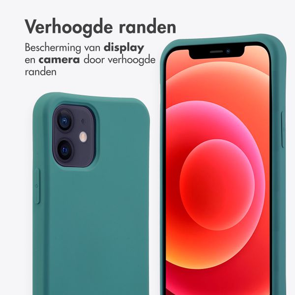 imoshion Color Backcover met afneembaar koord MagSafe Apple iPhone 12 (Pro) - Donkergroen