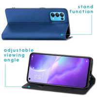 imoshion Slim Folio Bookcase Oppo Find X3 Lite - Donkerblauw