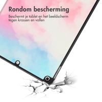 imoshion Design Trifold Bookcase Apple iPad 9 (2021) 10.2 inch / iPad 8 (2020) 10.2 inch / iPad 7 (2019) 10.2 inch - Sky