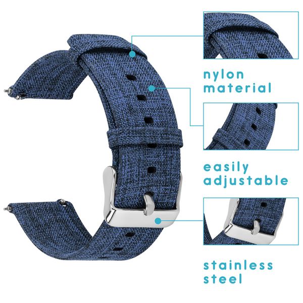 imoshion Nylon bandje Fitbit Versa 2 / Versa Lite - Blauw