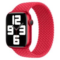 Apple Gevlochten solobandje Apple Watch | 38/40/41/42 mm - Maat 7 - (PRODUCT)RED