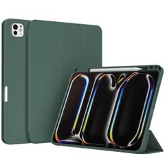 Accezz Smart Silicone Bookcase Apple iPad Pro 11 (2024) M4 - Donkergroen