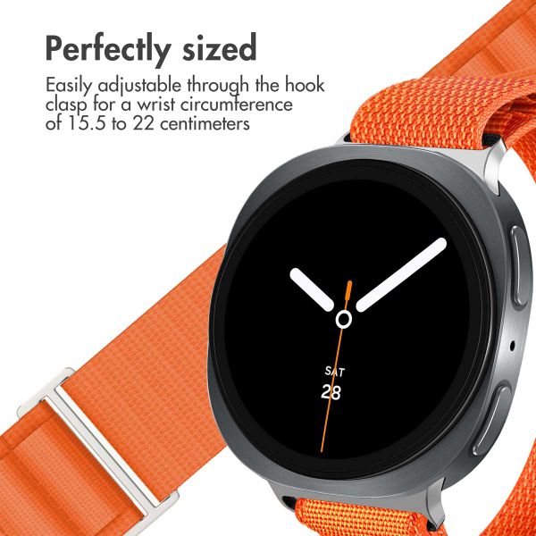 imoshion Nylon Alpine Band Samsung Galaxy Watch 9 (40/44mm) / Watch 8 (40/44mm) / Classic (46mm) - Orange