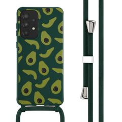 imoshion Siliconen design hoesje met koord Samsung Galaxy A33 - Avocado Green