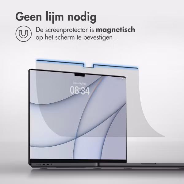 Accezz Magnetische Screenprotector Apple MacBook Pro 16 inch (2021) / Pro 16 inch (2023) M3 chip