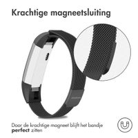 imoshion Milanees magnetisch bandje Fitbit Alta (HR) - Maat M - Zwart