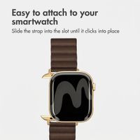 imoshion Magnetic Faux Leather Band Apple Watch | 38/40/41/42 mm - Brown