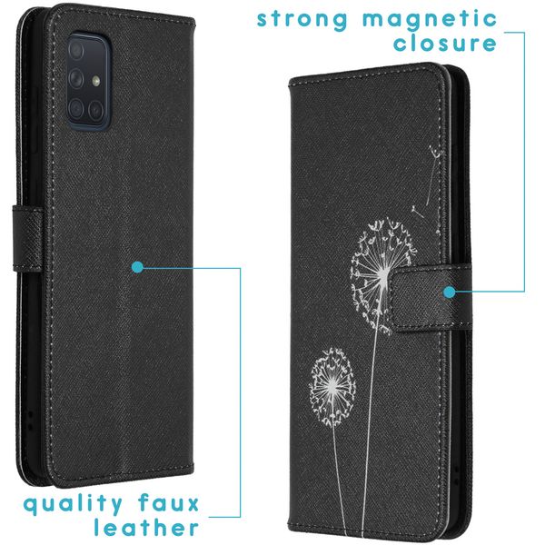 imoshion Design Softcase Bookcase Samsung Galaxy A71 - Dandelion
