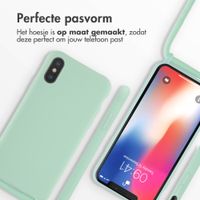 imoshion Siliconen hoesje met koord Apple iPhone X / Xs - Mintgroen