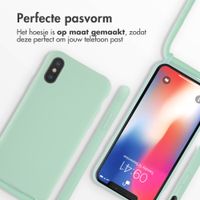 imoshion Siliconen hoesje met koord iPhone X / Xs - Mintgroen