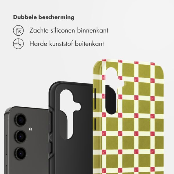 Selencia Vivid Backcover Samsung Galaxy S24 FE - Check This Olive