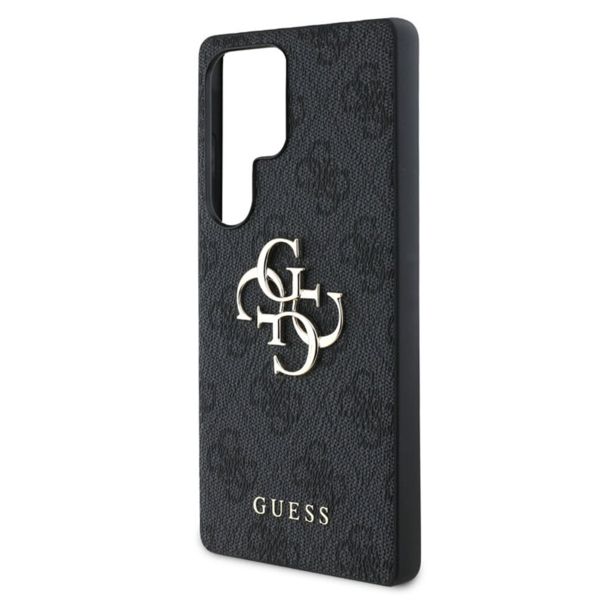 Guess 4G Metal Logo Backcover Samsung Galaxy S25 Ultra - Zwart