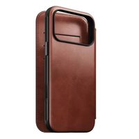 Nomad Modern Horween Leather Folio Bookcase met MagSafe Apple iPhone 17 Pro Max - Olde Dublin