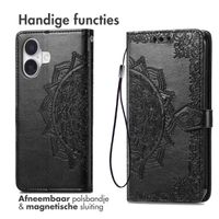 imoshion Mandala Bookcase Apple iPhone 16 - Zwart