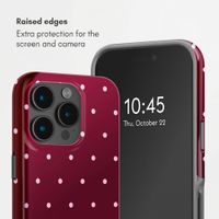 Selencia Vivid Back Cover with MagSafe Apple iPhone 15 Pro - Happy Dots Burgundy
