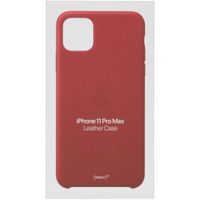 Apple Leather Backcover Apple iPhone 11 Pro Max - Red