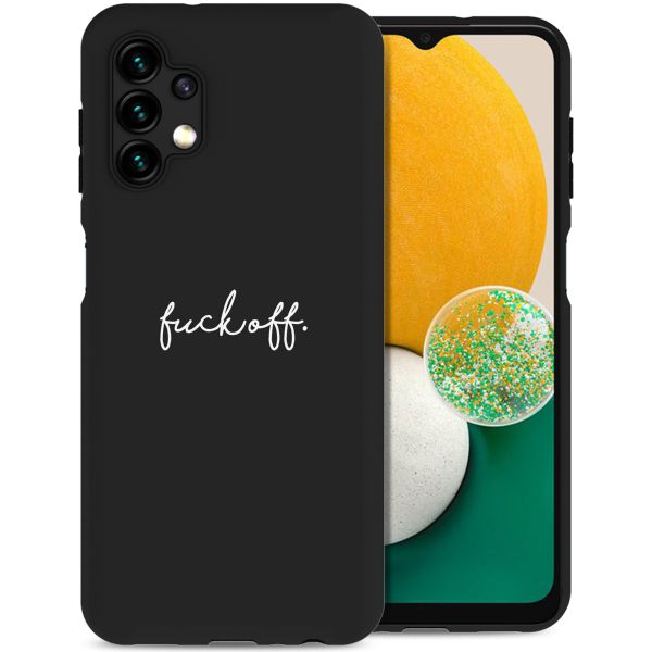 imoshion Design hoesje Samsung Galaxy A13 (5G) / A04s - Fuck Off - Zwart