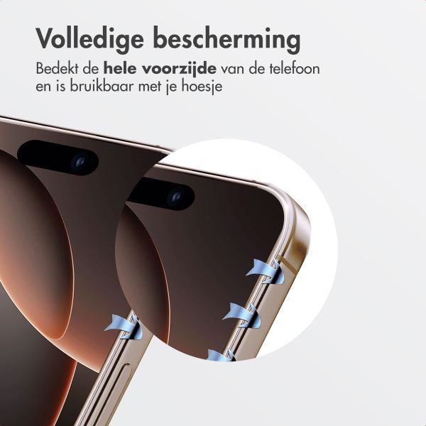 Accezz Gehard Glas Screenprotector + Applicator Apple iPhone 16 Pro Max