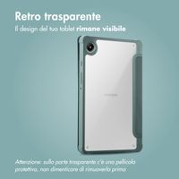 imoshion Origami Bookcase Samsung Galaxy Tab A9 Plus - Donkergroen