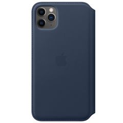 Apple Leather Folio Bookcase Apple iPhone 11 Pro Max - Deep Sea Blue