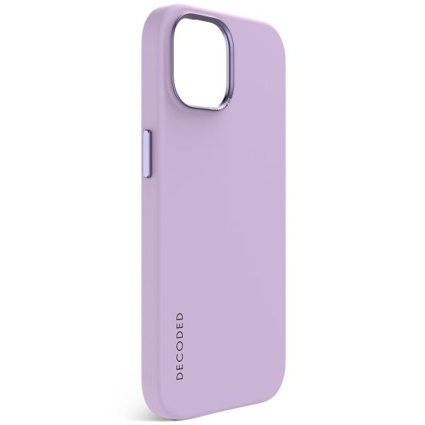 Decoded Silicone Backcover MagSafe iPhone 15 - Paars