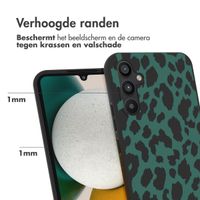 imoshion Design hoesje Samsung Galaxy A34 (5G) - Luipaard - Groen / Zwart