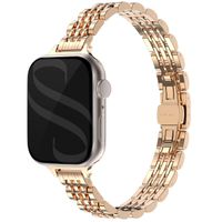 Selencia Slim Steel Jubilee Inspired Link Band Apple Watch | 38/40/41/42 mm - Rose Gold