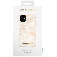 iDeal of Sweden Fashion Backcover Apple iPhone 11 - Rose Pearl Marble