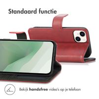 imoshion Luxe Bookcase iPhone 14 Plus - Rood