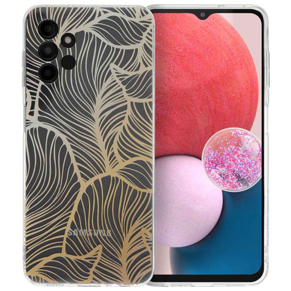 imoshion Design hoesje Samsung Galaxy A13 (4G) - Golden Leaves