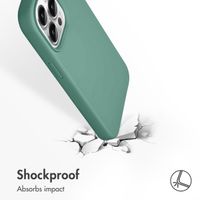 Accezz Liquid Silicone Back Cover with MagSafe Apple iPhone 13 Pro - Dark Green