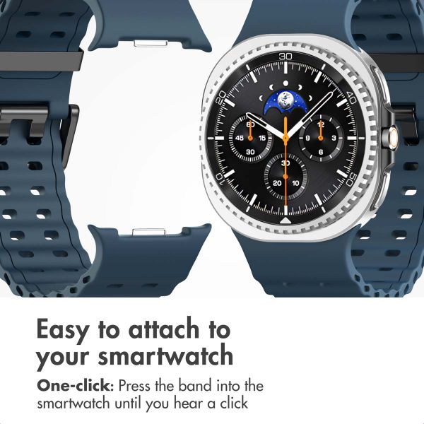 imoshion Ocean Silicone Band Samsung Galaxy Watch 9 (40/44mm) / Watch 8 (40/44mm) / Classic (46mm) - Dark Blue