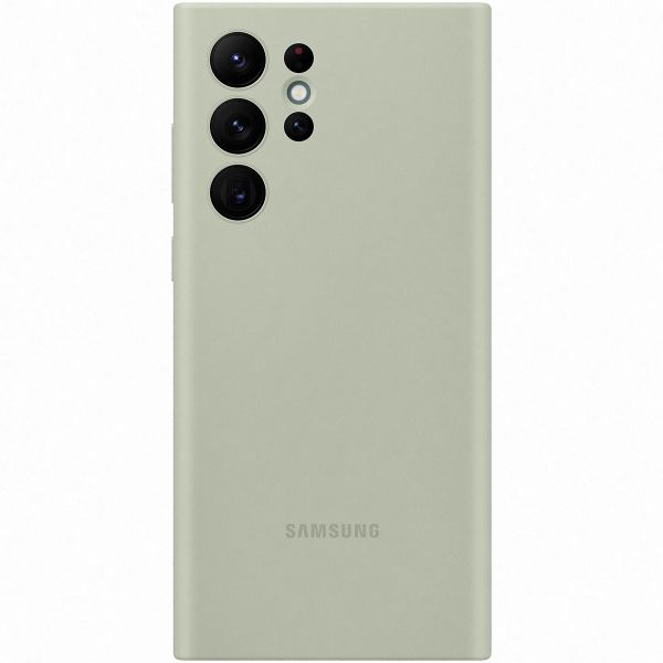 Samsung Originele Silicone Backcover Galaxy S22 Ultra - Olive Green