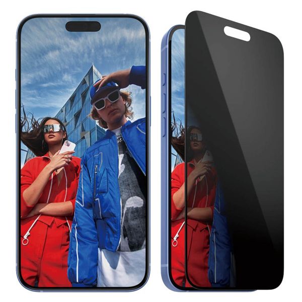 PanzerGlass Privacy Ultra-Wide Fit Anti-Bacterial Screenprotector incl. applicator Apple iPhone 16 Plus