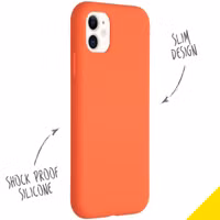 Accezz Liquid Silicone Backcover Apple iPhone 11 - Nectarine