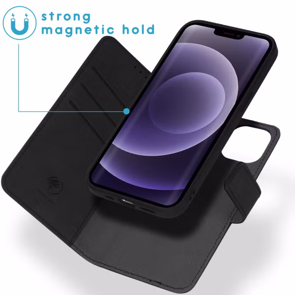 imoshion Uitneembare 2-in-1 Luxe Bookcase Apple iPhone 13 - Zwart