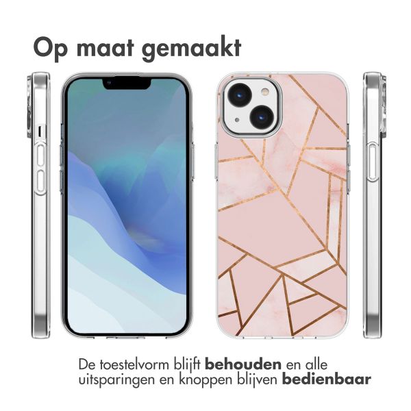 imoshion Design hoesje iPhone 14 - Grafisch Koper / Roze