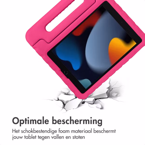 imoshion Kidsproof Backcover met handvat Apple iPad 9 (2021) 10.2 inch / iPad 8 (2020) 10.2 inch / iPad 7 (2019) 10.2 inch - Roze